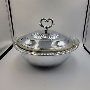 Vintage Shelton Ware, NYC Covered Dish w/ Glass Anchor Hocking Bowl Insert